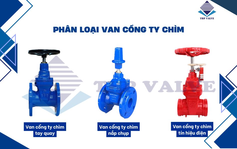 phân loại van cổng ty chìm