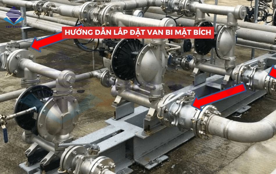 cách lắp đặt van bi mặt bích chuẩn kỹ thuật