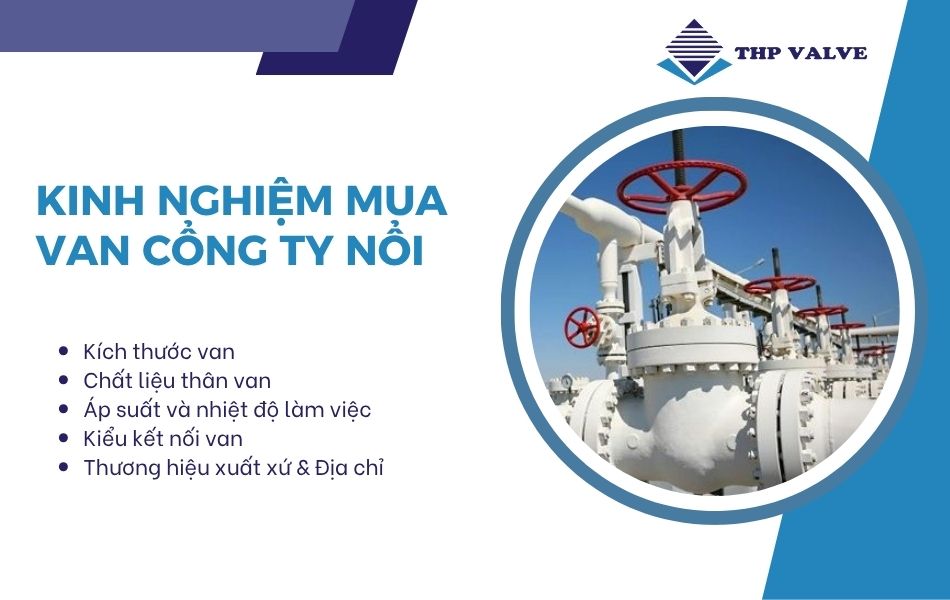 kinh nghiệm mua van cổng ty nổi