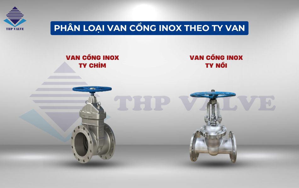 Phân loại van cổng inox dựa trên thiết kế trục van