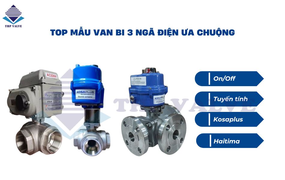 top các mẫu van bi ba ngã điều khiển điện được ưa chuộng