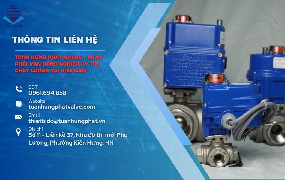 tuấn hưng phát valve sẵn van bi ba ngã số lượng lớn