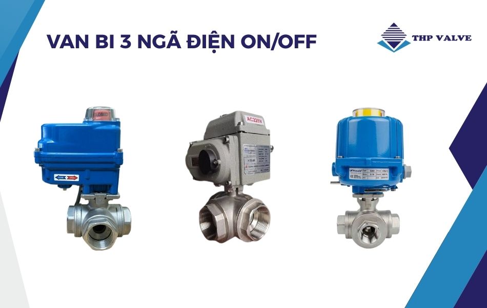 van bi ba ngã điều khiển điện on off