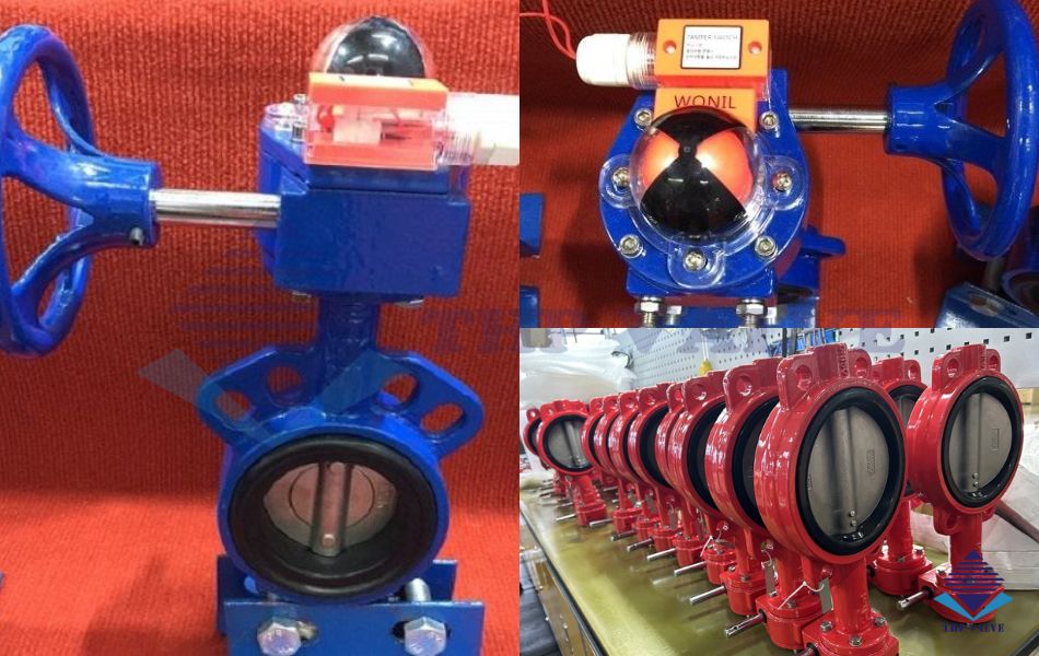van bướm tín hiệu điện sẵn kho tuấn hưng phát valve