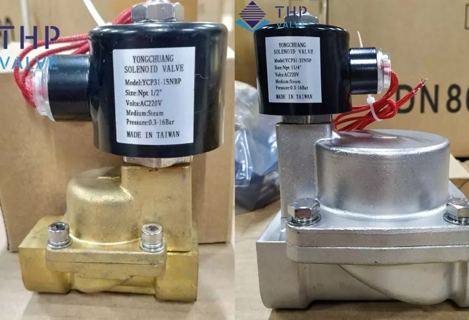 Van điện từ dùng cho hơi tại kho Tuấn Hưng Phát
