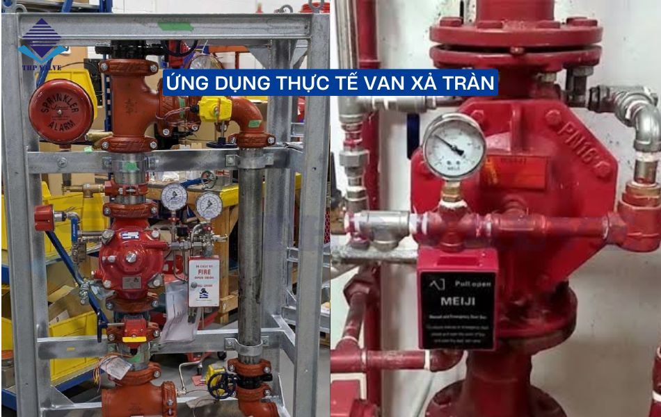 ứng dụng thực tế van xả tràn