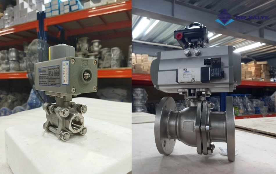 van bi inox điều khiển khí nén đài loan