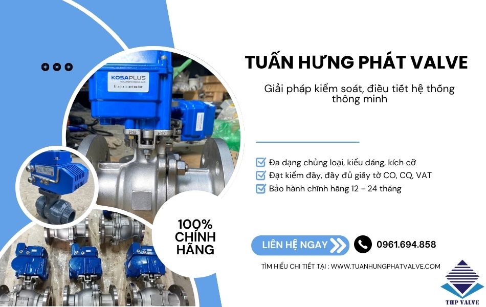 địa chỉ mua van bi điện chính hãng