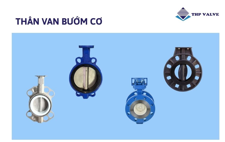 thân van bướm điều khiển khí nén