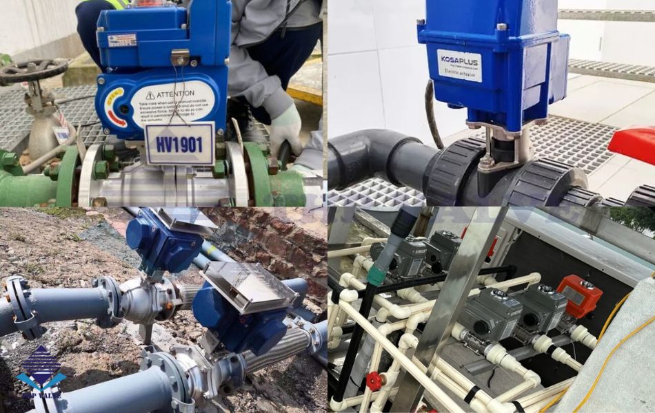 ứng dụng van bi điều khiển bằng điện