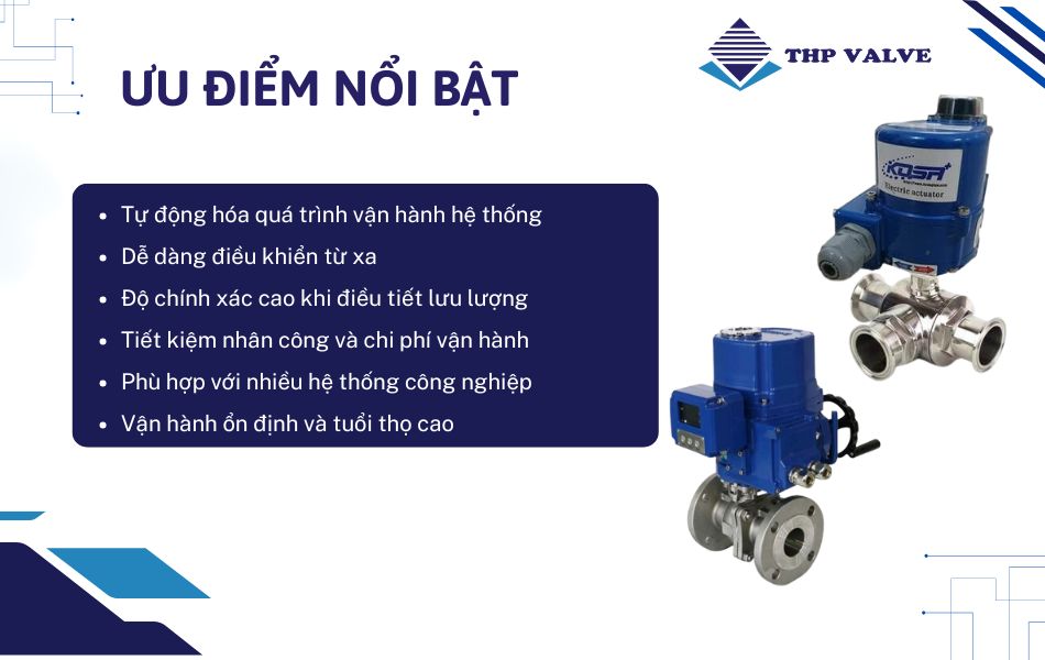 ưu điểm nổi bật van bi điều khiển điện