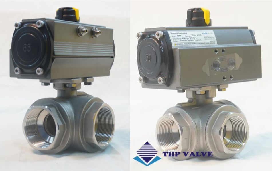 van bi 3 ngã điều khiển khí nén