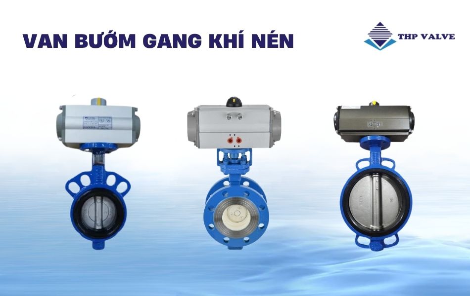 van bướm gang điều khiển khí nén