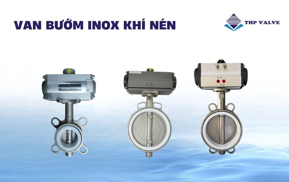 van bướm inox điều khiển khí nén