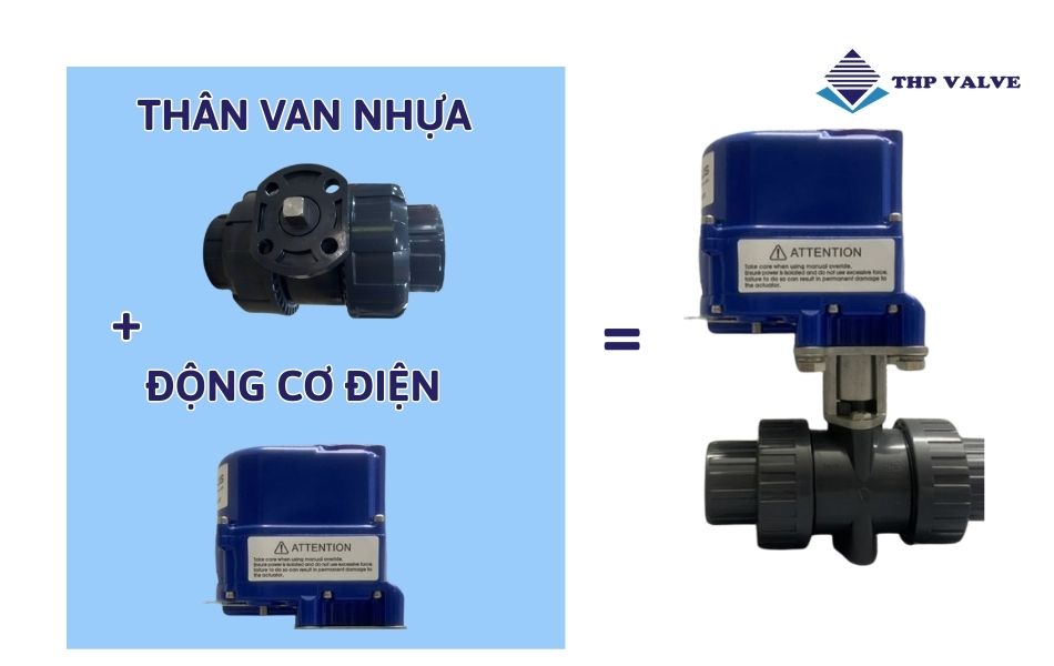 cấu tạo van bi nhựa điều khiển điện