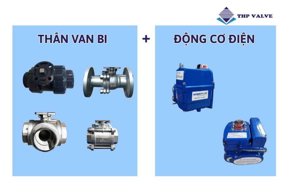 cấu tạo van bi điều khiển điện kosaplus