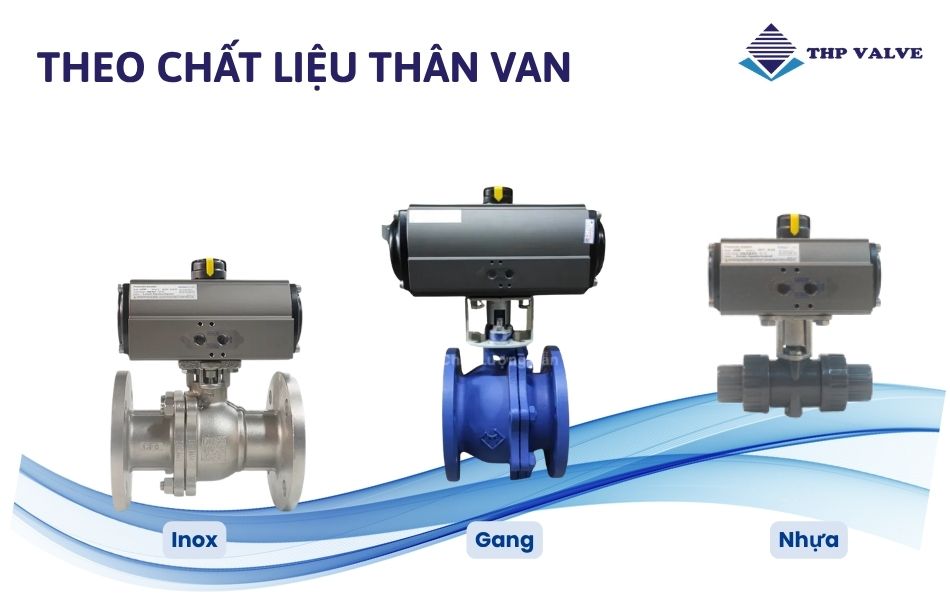 Phân loại van bi điều khiển khí nén Kosaplus theo chất liệu thân van