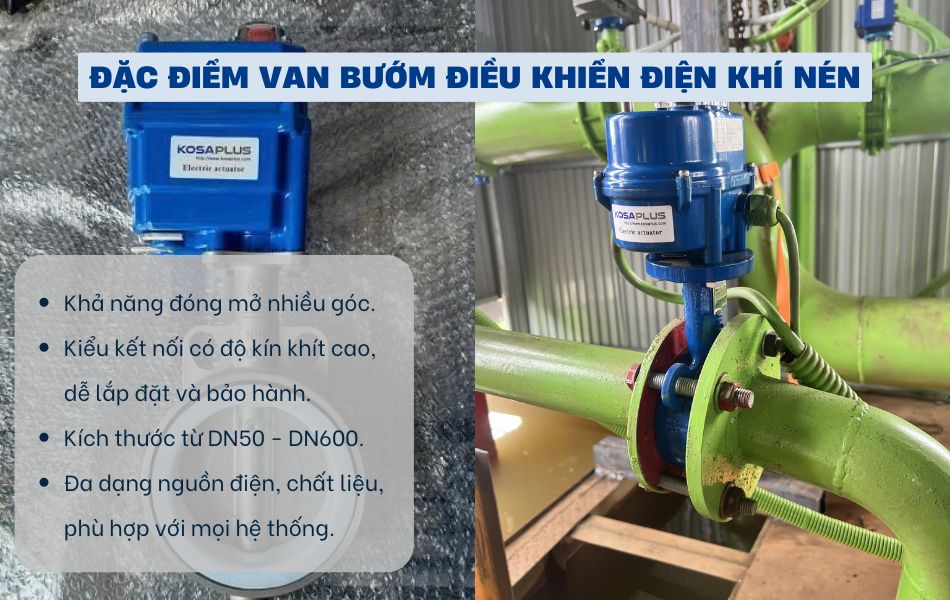 đặc điểm van bướm điều khiển điện tuyến tính