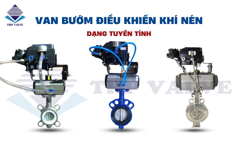 van bướm điều khiển khí nén tuyến tính