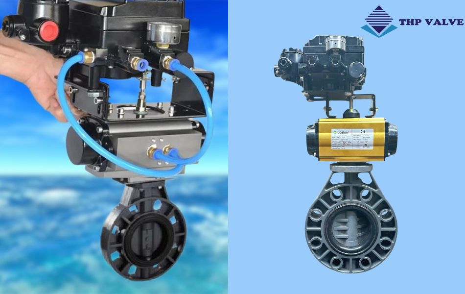 van bướm nhựa điều khiển bằng khí nén tuyến tính