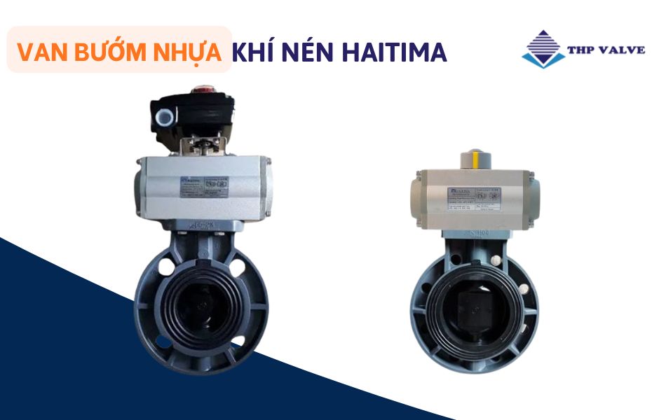 van bướm nhựa điều khiển khí nén haitima