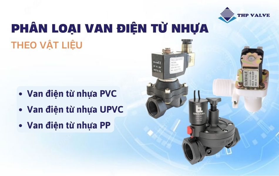 phân loại van điện từ nhựa theo vật liệu