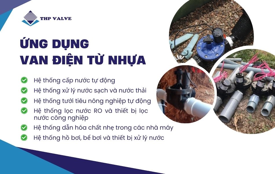 ứng dụng van điện từ nhựa