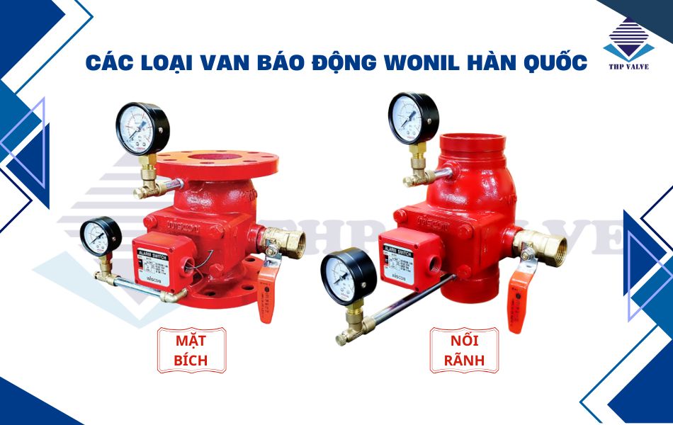 phân loại van báo động Wonil theo kết nối