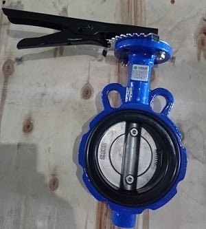 van bướm tay gạt wonil Hàn Quốc thân gang cánh inox