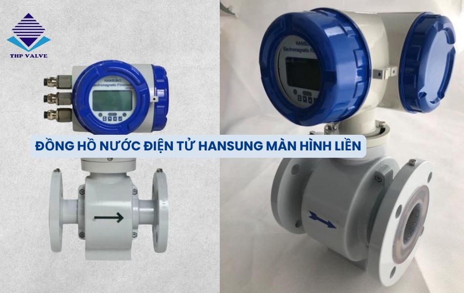 Đồng hồ đo nước điện từ Hansung màn hình liền Compact