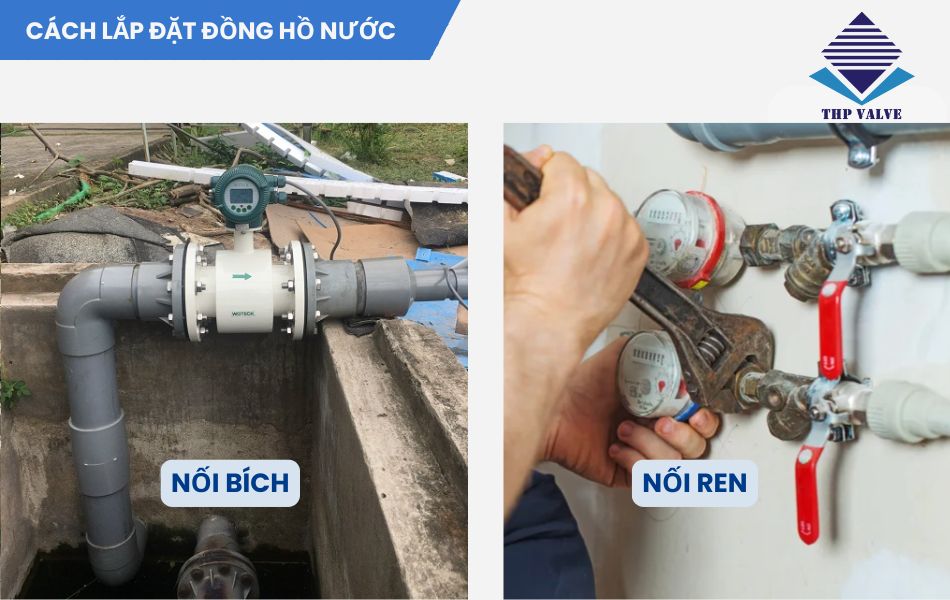 cách lắp đặt đồng hồ nước chuẩn