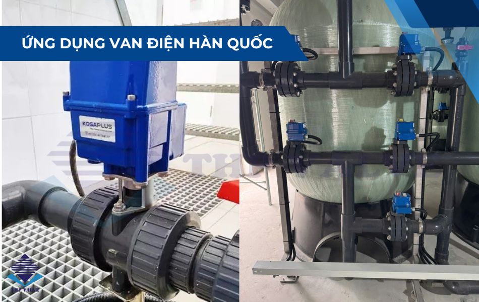 ứng dụng van điều khiển bằng điện hàn quốc