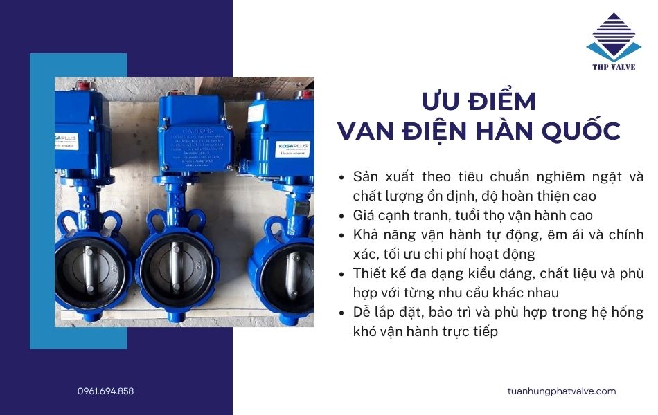 ưu điểm van điện hàn quốc
