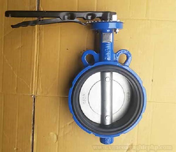 Van bướm tay gạt Hàn Quốc Wonil thân gang cánh inox