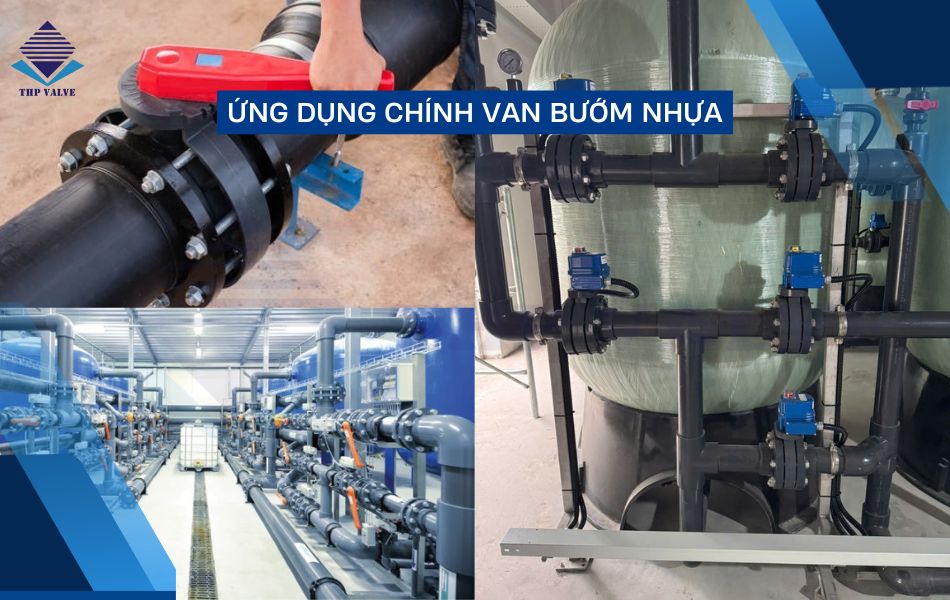 ứng dụng van bướm nhựa