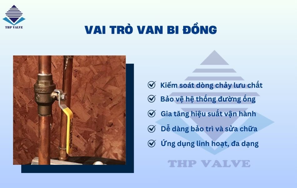 vai trò quan trọng của van bi đồng