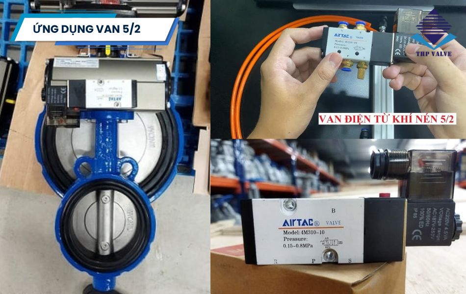 ứng dụng van điện từ 5/2