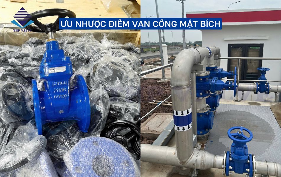 ưu nhược điểm van cổng mặt bích