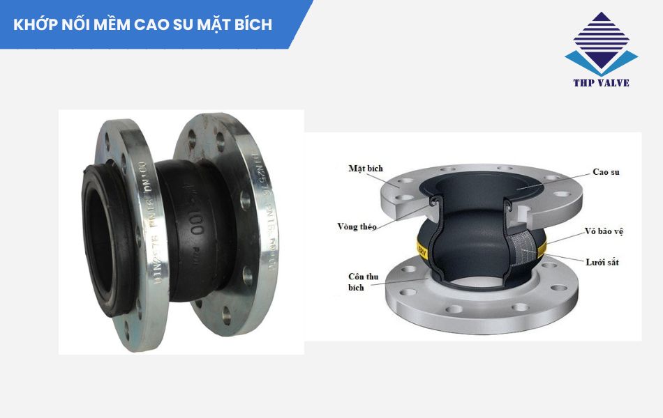 Khớp nối mềm cao su mặt bích