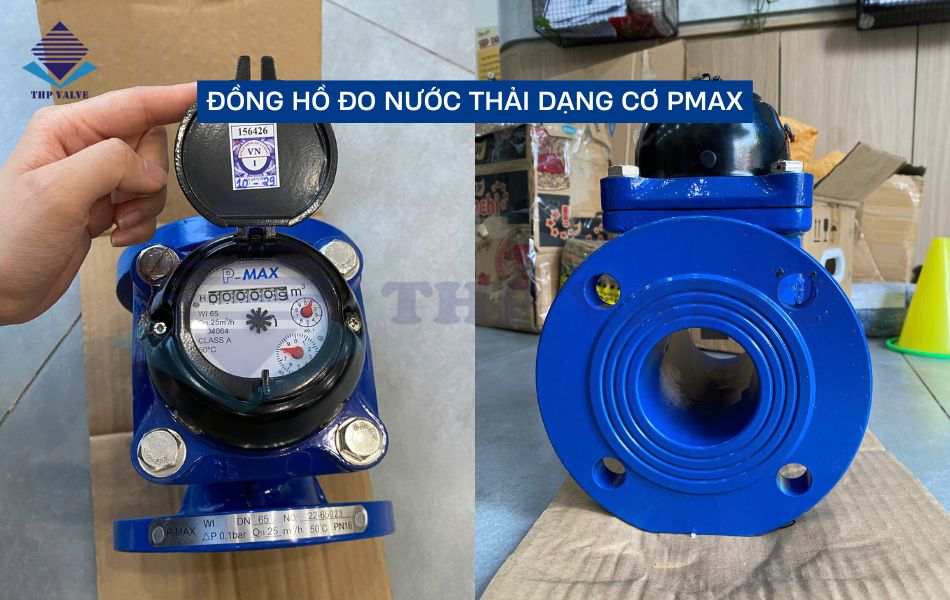 Đồng hồ đo nước thải dạng cơ Pmax