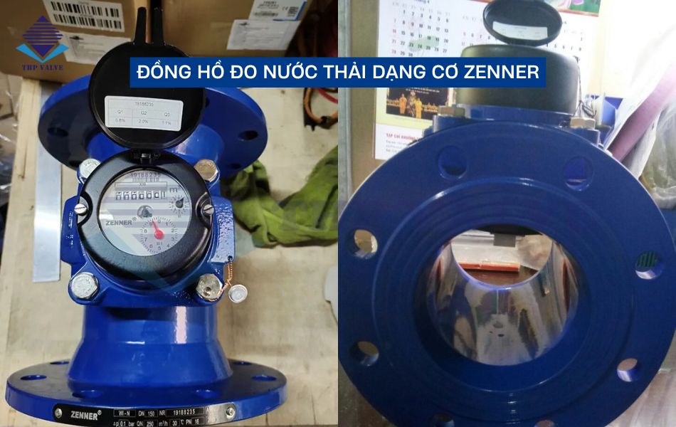 Đồng hồ đo nước thải dạng cơ Zenner