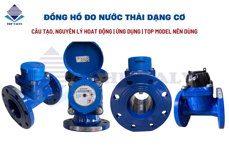 đồng hồ đo nước thải dạng cơ