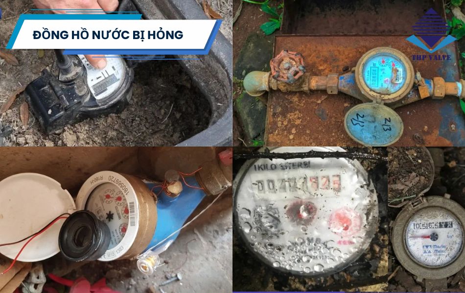 cách nhận biết đồng hồ nước bị hỏng