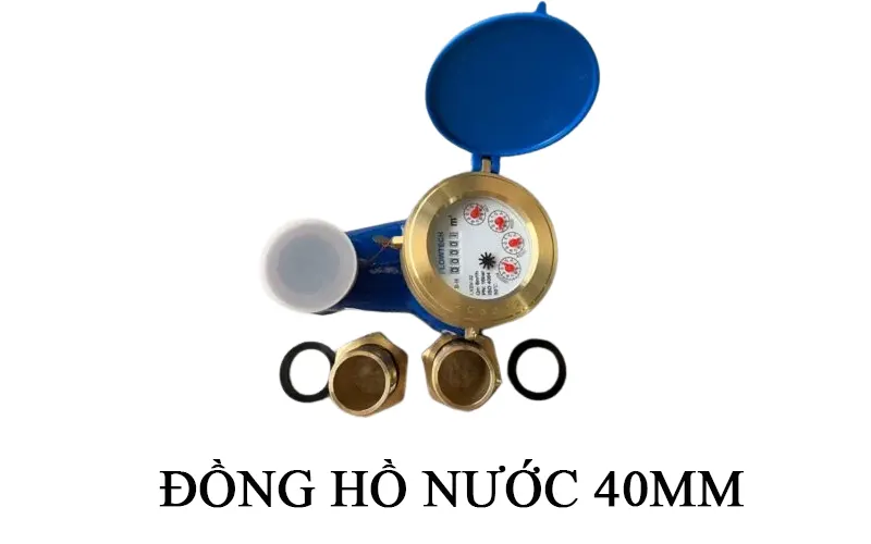 Đồng hồ đo nước 40mm được dùng nhiều trong các đường ống có kích thước nhỏ