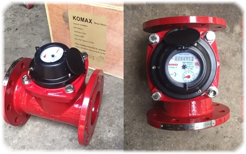 Hình ảnh đồng hồ nước nóng Komax