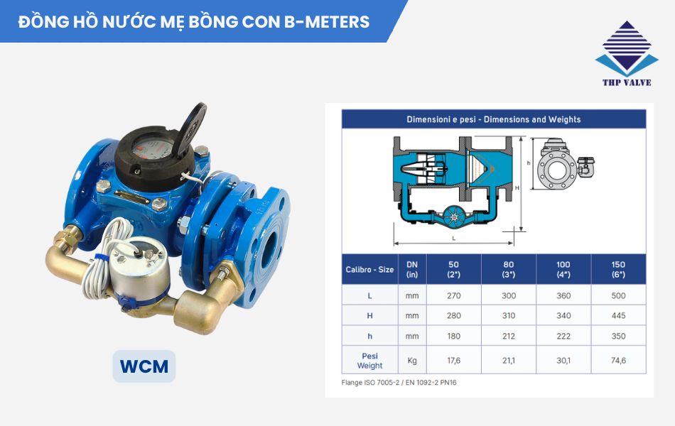 Đồng hồ nước mẹ bồng con B-meters