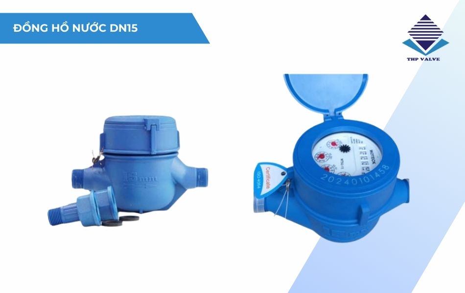 kích thước đồng hồ nước dn15