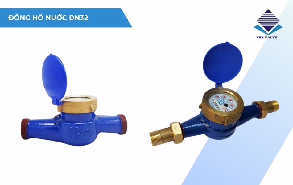 kích thước đồng hồ nước dn32