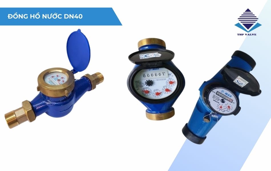 kích thước đồng hồ nước dn40