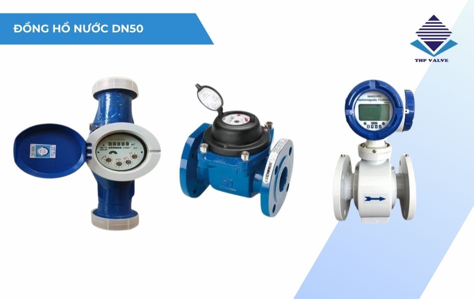 kích thước đồng hồ nước dn50